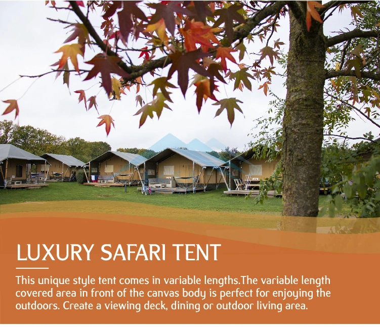 All Season Tents 4-6person Oxford Safari Glamping Tents for Camping