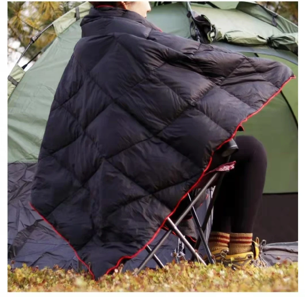 Outdoor Waterproof Puffy Down Blankets Camping Blanket for Picnics, Beach Trips, Camping