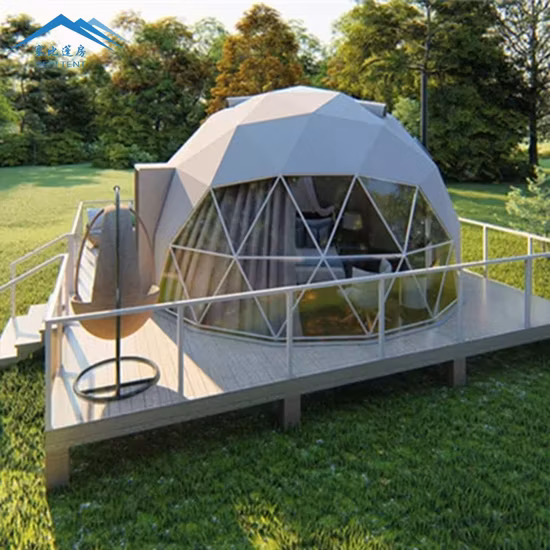 Tente de dôme d'igloo de camping de Glamping d'hôtel imperméable géodésique de luxe à vendre
